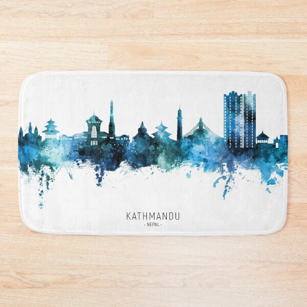 Item preview, Kathmandu Nepal Skyline designed and sold by ArtPrints.