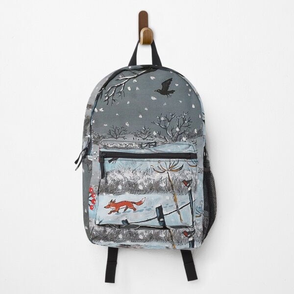 Item preview, Winter Landscape with Fox and Birds designed and sold by Jan Suchacki.