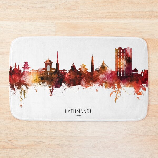 Item preview, Kathmandu Nepal Skyline designed and sold by ArtPrints.