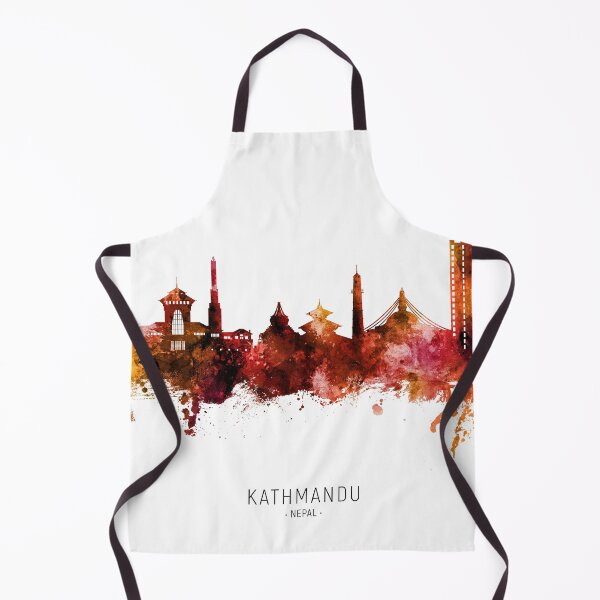 Item preview, Kathmandu Nepal Skyline designed and sold by ArtPrints.