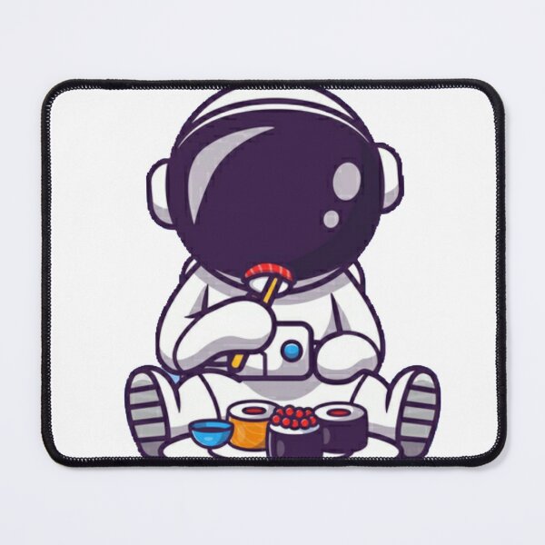 Item preview, Kawaii astronaut eating sushi designed and sold by Rakos-Merch.