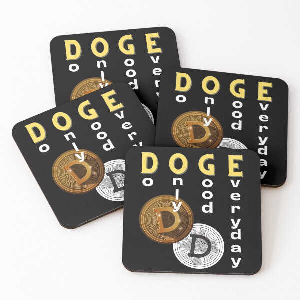 Item preview, Do Only Good Everyday (Dogecoin) designed and sold by i-longmanshop.
