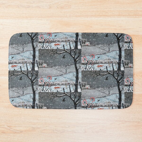 Item preview, Winter Landscape with Fox and Birds designed and sold by Jan Suchacki.
