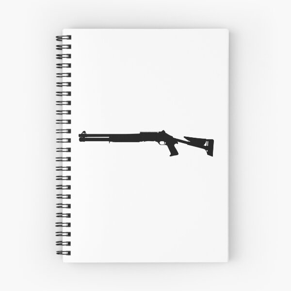 Item preview, BENELLI M4 Super 90 TS semi-automatic shotgun pump action shotgun, pumpgun. Detailed vector illustration realistic silhouette BENELLI M4 Super 90 TS Selbstladeflinte designed and sold by Marcin Adrian.