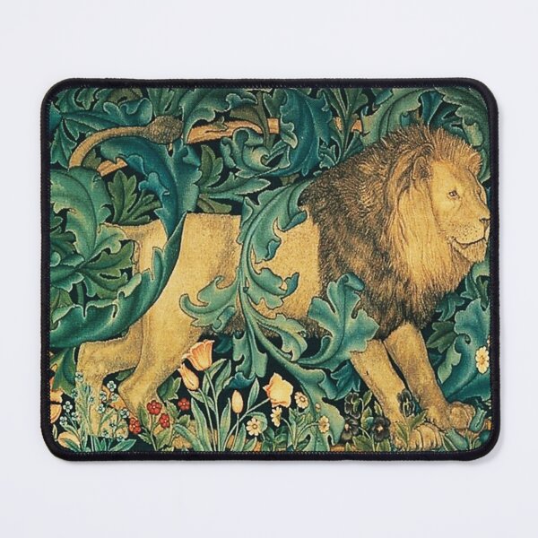 Item preview, GREENERY ,FOREST ANIMALS, LION Antique Tapestry designed and sold by BulganLumini.