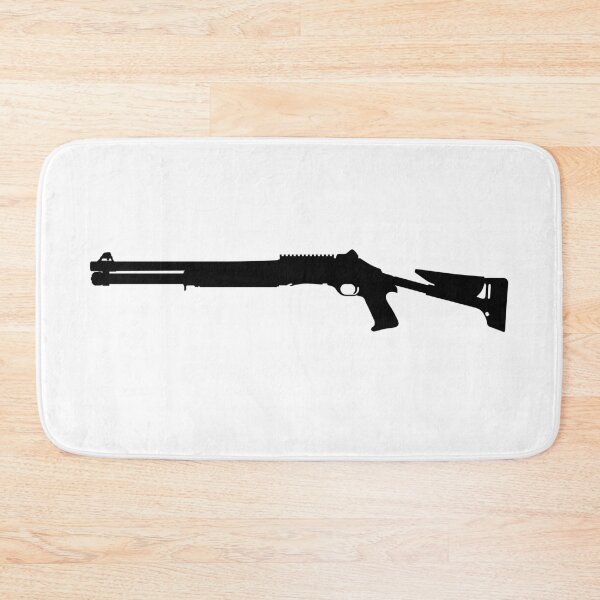 Item preview, BENELLI M4 Super 90 TS semi-automatic shotgun pump action shotgun, pumpgun. Detailed vector illustration realistic silhouette BENELLI M4 Super 90 TS Selbstladeflinte designed and sold by Marcin Adrian.