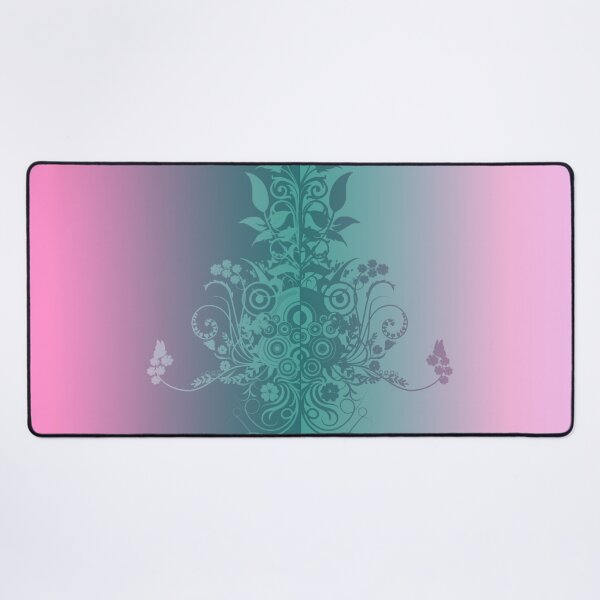 Item preview, Pink blue bright gradient floral swirly designed and sold by Anteia.