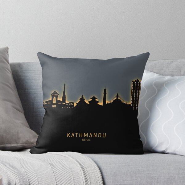 Item preview, Kathmandu Nepal Skyline designed and sold by ArtPrints.