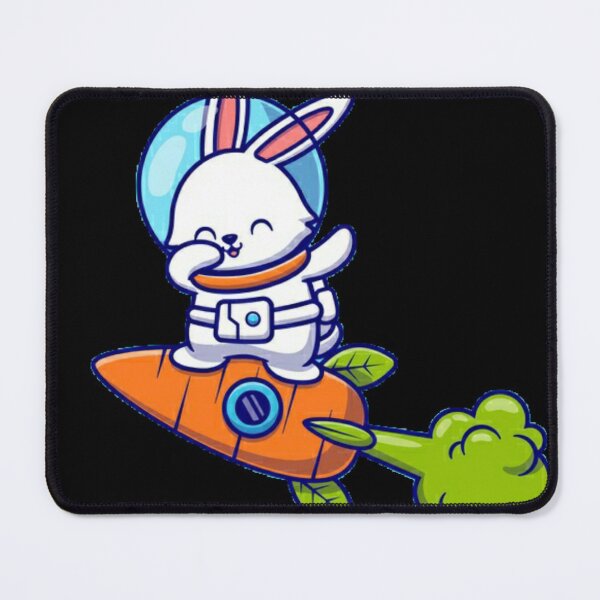 Item preview, rabbit dabbing on carrot rocket designed and sold by Rakos-Merch.