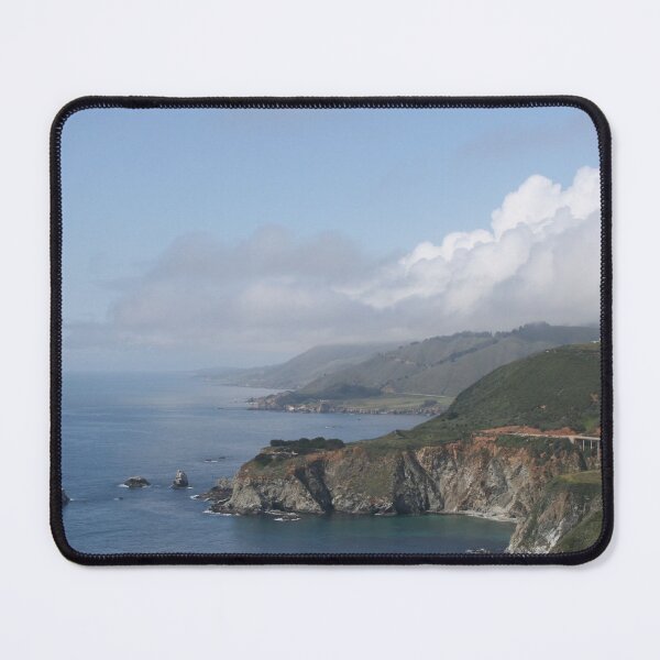 Clouds over Bixby Creek Bridge in Big Sur, California Mouse Pad