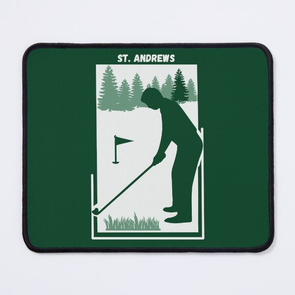 Item preview, St Andrews in Scotland - Golf Old Course Trip Green Vintage Style Poster designed and sold by Vintage-TM.