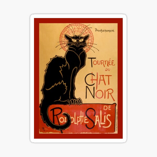 Poster La tournée du Chat Noir Sticker