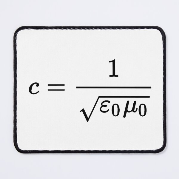 Item preview, speed of light formula, electromagnetism and physics designed and sold by NoetherSym.