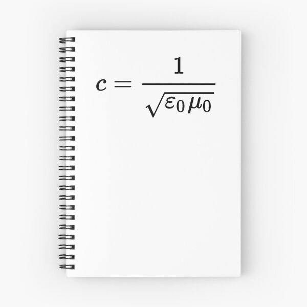 Item preview, speed of light formula, electromagnetism and physics designed and sold by NoetherSym.
