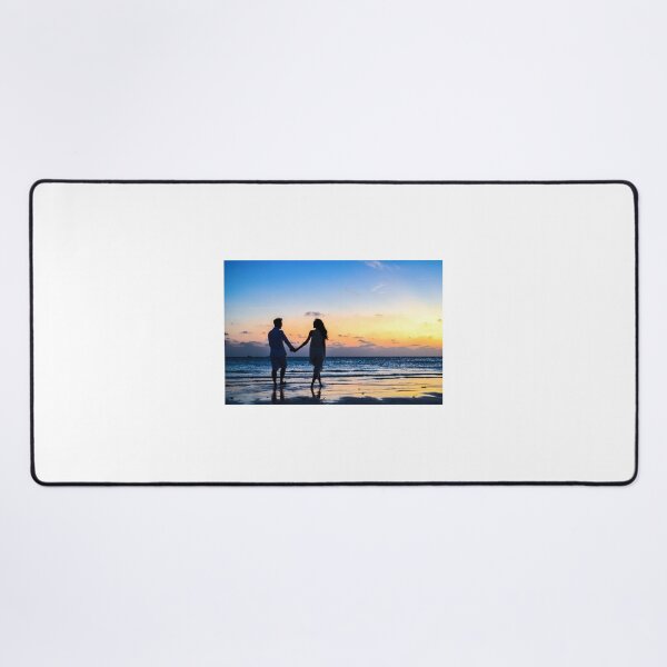 Item preview, Man And Woman Holding Hands Walking On Seashore During Sunset designed and sold by AidenChen.