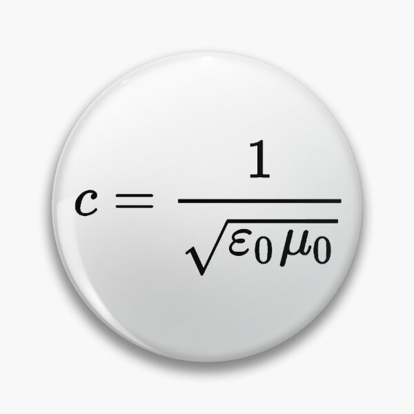 Item preview, speed of light formula, electromagnetism and physics designed and sold by NoetherSym.