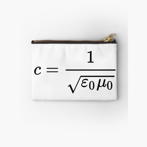 Item preview, speed of light formula, electromagnetism and physics designed and sold by NoetherSym.