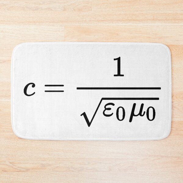 Item preview, speed of light formula, electromagnetism and physics designed and sold by NoetherSym.