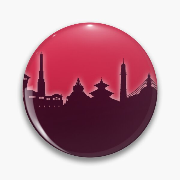 Item preview, Kathmandu Nepal Skyline designed and sold by ArtPrints.