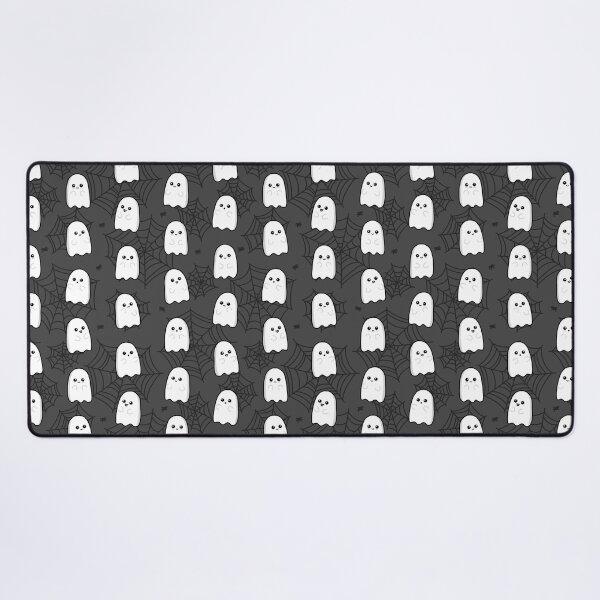 Item preview, Cute Kawaii Ghosts Halloween Black Pattern designed and sold by DimensionC169.