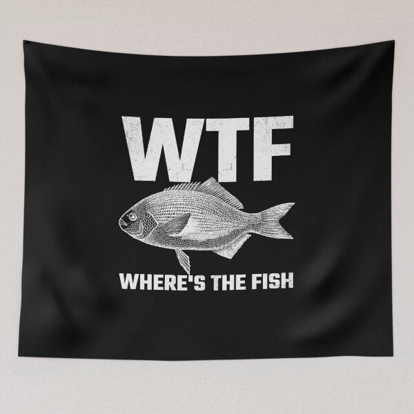 Item preview, WTF Where's The Fish T-Shirt designed and sold by spolayastore.