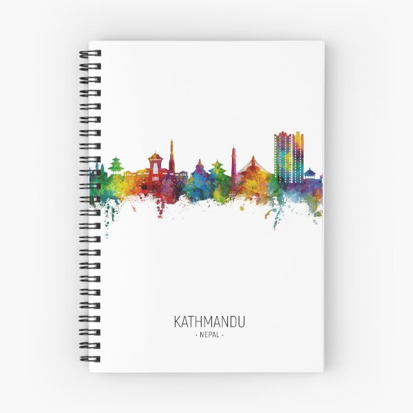 Artikelvorschau, Kathmandu Nepal Skyline entworfen und verkauft von ArtPrints.
