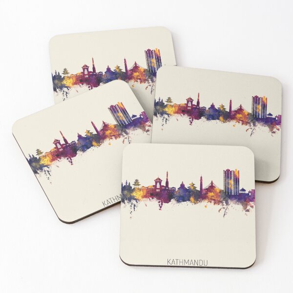 Item preview, Kathmandu Nepal Skyline designed and sold by ArtPrints.