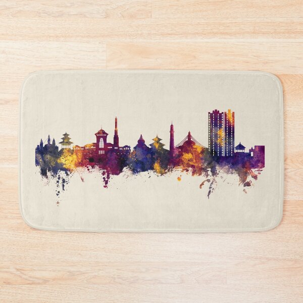 Item preview, Kathmandu Nepal Skyline designed and sold by ArtPrints.