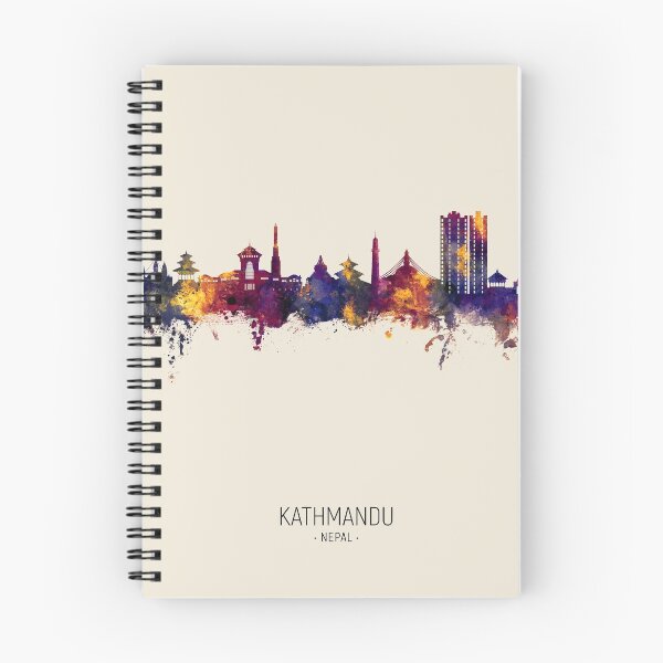 Item preview, Kathmandu Nepal Skyline designed and sold by ArtPrints.