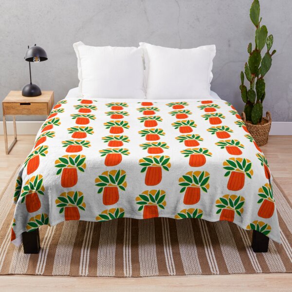 Item preview, Lemon Flowers, fresh orange, yellow and green abstract floral designed and sold by Susan Marie Williams.