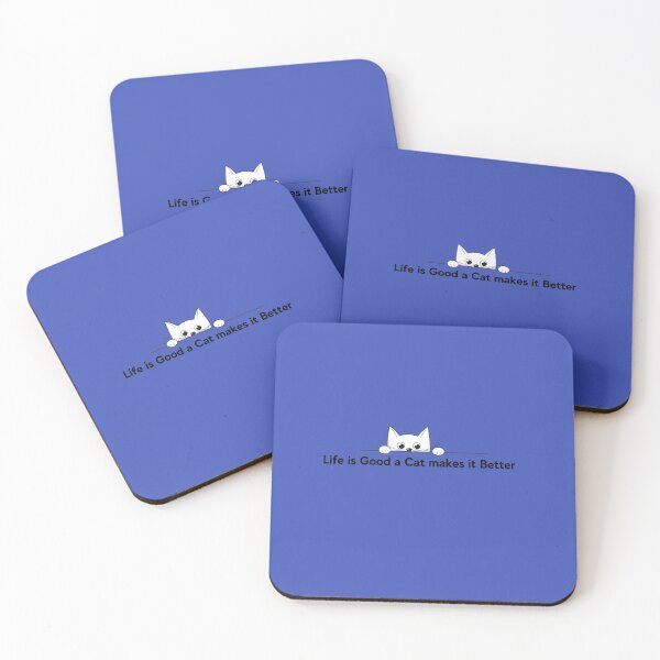 Item preview, Life is good a Cat makes Better designed and sold by Glow & Grit – a mix of softness and edge.