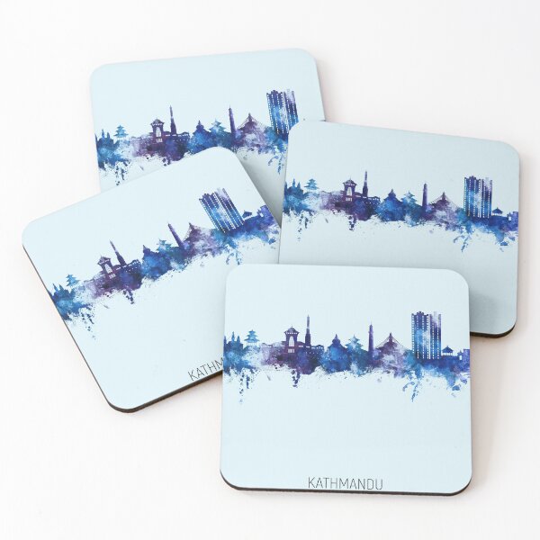 Item preview, Kathmandu Nepal Skyline designed and sold by ArtPrints.