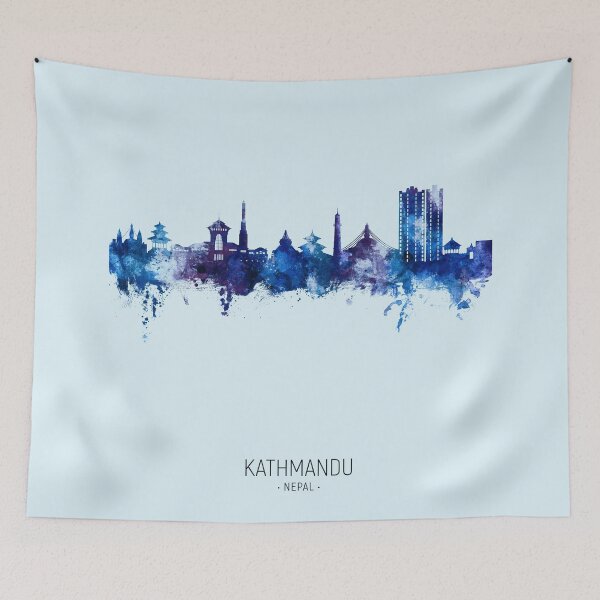 Item preview, Kathmandu Nepal Skyline designed and sold by ArtPrints.