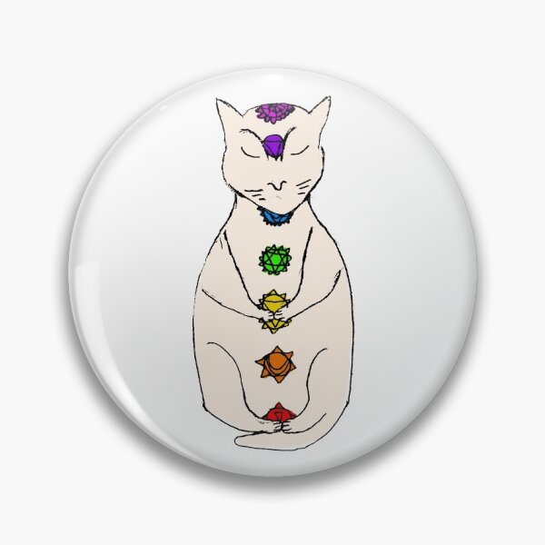 Item preview, Chakra Cat - Meditation designed and sold by NobodysHero.