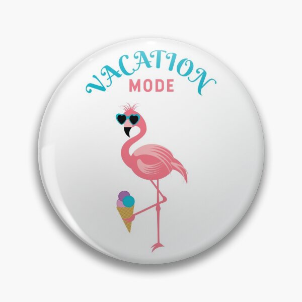 Item preview, Cool Summer Vacation Mode Flamingo With Sunglasses Holoding an Ice Cream ( white) designed and sold by dass-art.