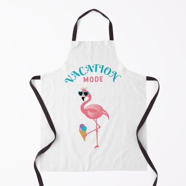 Item preview, Cool Summer Vacation Mode Flamingo With Sunglasses Holoding an Ice Cream ( white) designed and sold by dass-art.