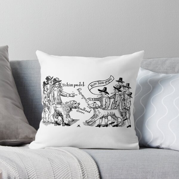 Item preview, "To him pudel. Bite him peper" English Civil War Political Cartoon designed and sold by Hot-To-Trot.