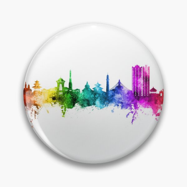 Artikelvorschau, Kathmandu Nepal Skyline entworfen und verkauft von ArtPrints.