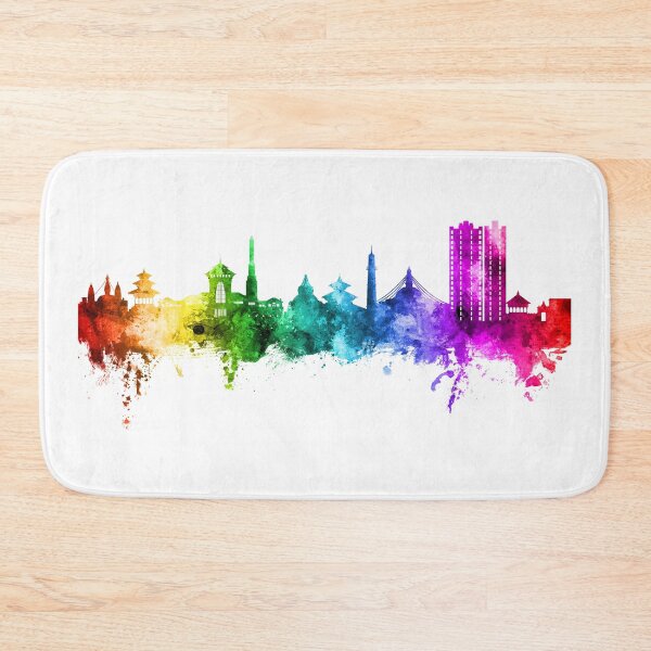 Item preview, Kathmandu Nepal Skyline designed and sold by ArtPrints.