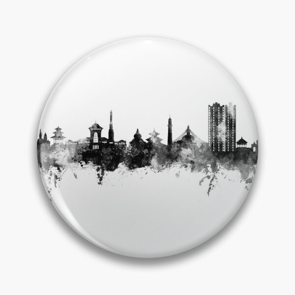 Item preview, Kathmandu Nepal Skyline designed and sold by ArtPrints.