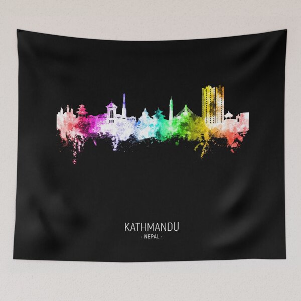 Item preview, Kathmandu Nepal Skyline designed and sold by ArtPrints.