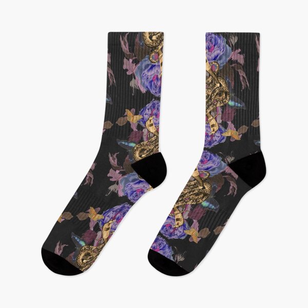 Item preview, Midnight Snakes & Flowers designed and sold by AntiquusForma.