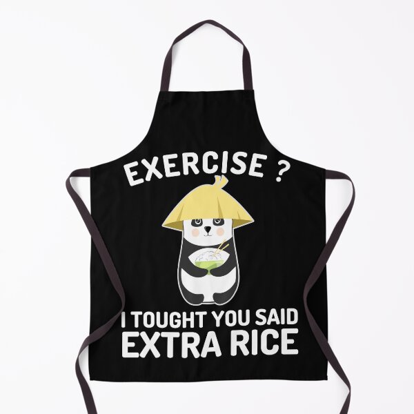 Item preview, Panda Exercise I Thought You Said Extra Rice Cute Panda T-Shirt designed and sold by spolayastore.