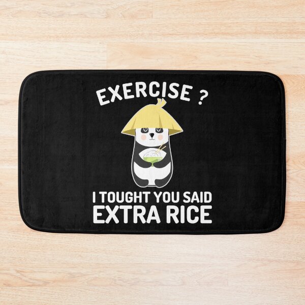 Item preview, Panda Exercise I Thought You Said Extra Rice Cute Panda T-Shirt designed and sold by spolayastore.