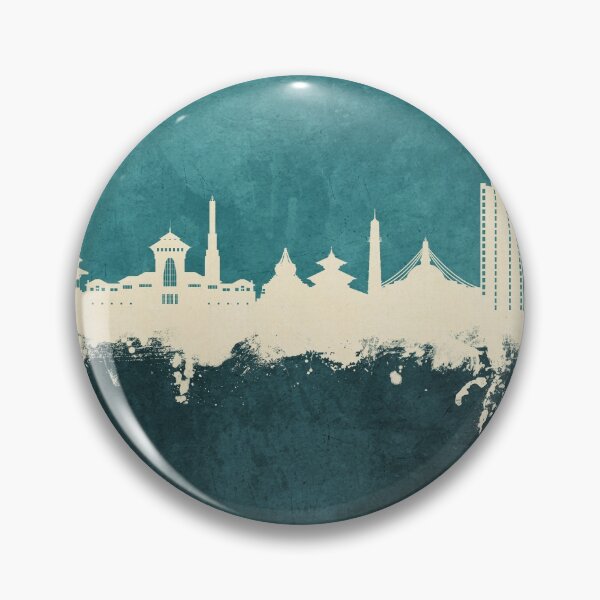 Artikelvorschau, Kathmandu Nepal Skyline entworfen und verkauft von ArtPrints.