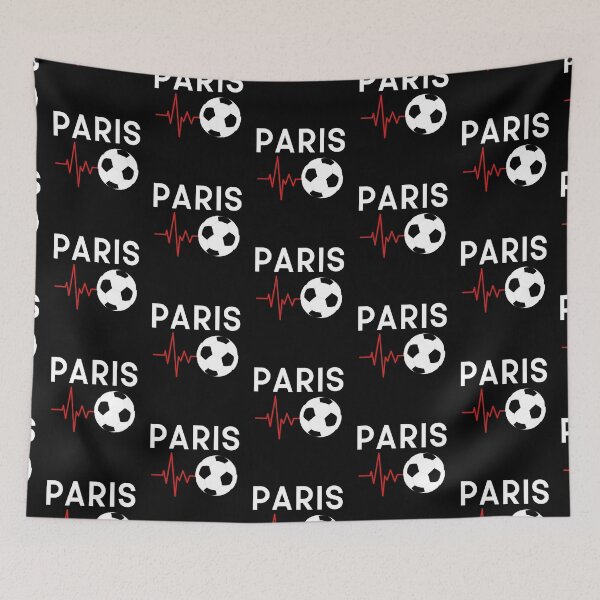 Item preview, Paris Football Love With Heart Beat EKG designed and sold by HappyPeeps.