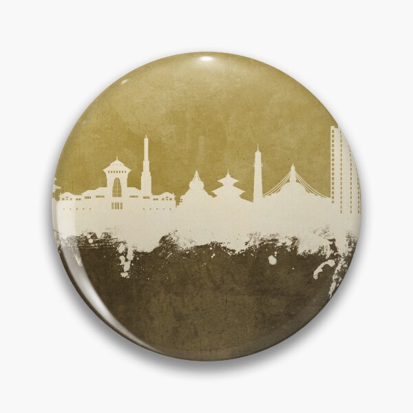 Item preview, Kathmandu Nepal Skyline designed and sold by ArtPrints.