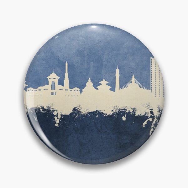 Item preview, Kathmandu Nepal Skyline designed and sold by ArtPrints.