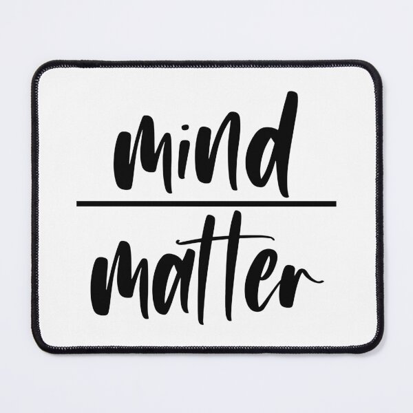 Item preview, Mind Over Matter Motivational Quote designed and sold by maniacfitness.