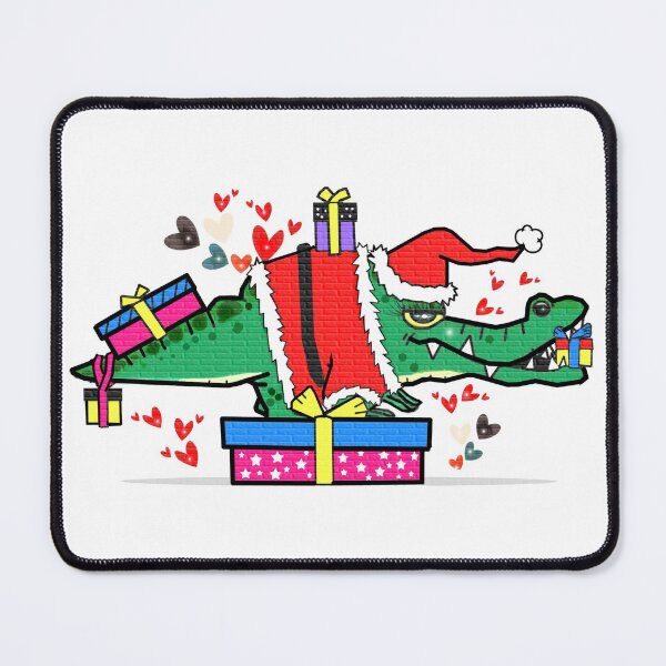 Item preview, alligator - Merry Christmas designed and sold by Shirley cute art .